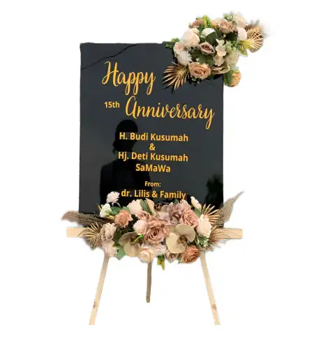 Papan Bunga Akrilik Rumbai